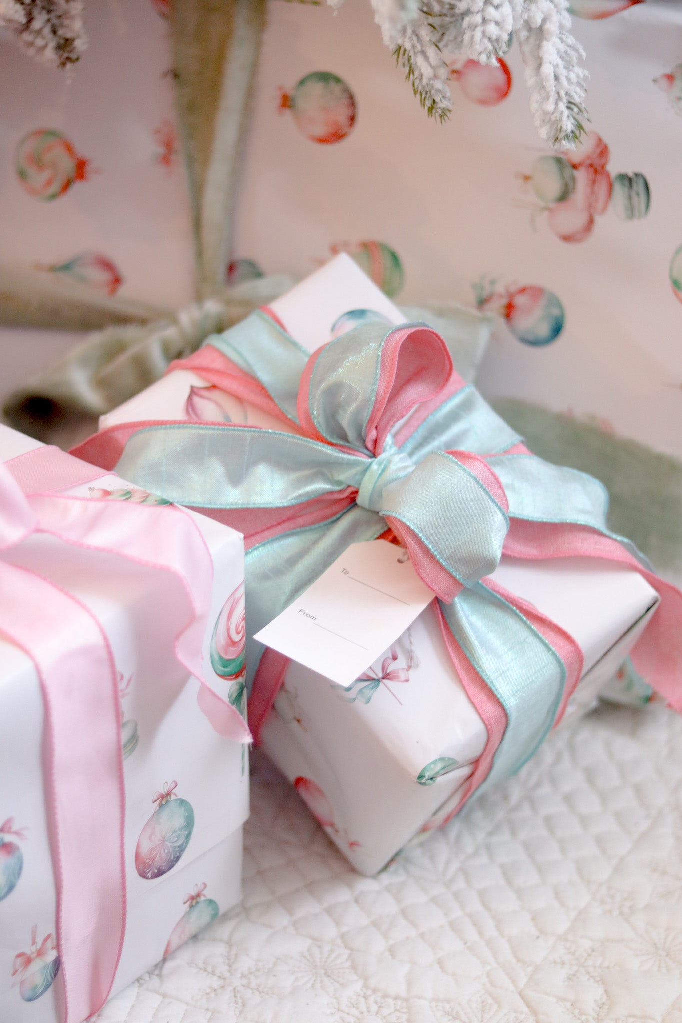 Iridescent Metallic Dupioni Teal Ribbon – 2.5" Wired
