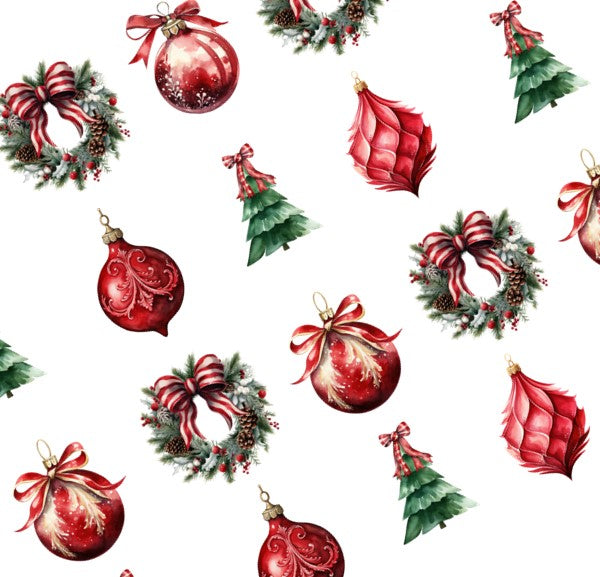 Gift Tag + Thick Luxury Wrapping Paper- Double sided Vintage Victorian Charm Christmas Gift Wrapping paper + Tag