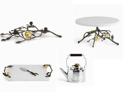 Mother's Day Gift 2025 - Luxury Home Decor Gift- Michael Aram Pomegranate Gift Set Ensemble