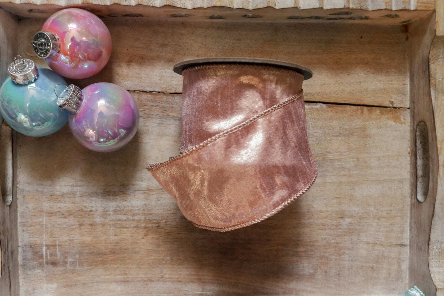 Luxury Ribbon Medium Dupion Pink 2.5 in dusty candyland