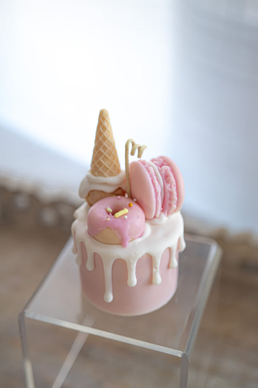 Sweet Mini Cake Candle girly theme candyland