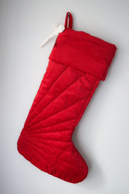 Luxury Christmas Velvet  Stockings Socks – Red & White