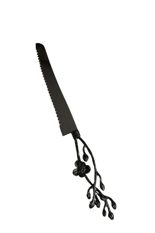 Luxury Home Decor Gift-Michael Aram Black Orchid Bread Knife