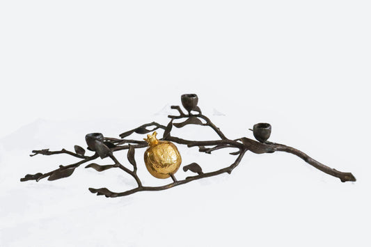 Mother's Day Gift 2025 - Luxury Home Decor Gift- Michael Aram Pomegranate candelabra centerpiece