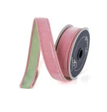 Luxury Wired Two colors Velvet Pastel Pink Mint Green 4"